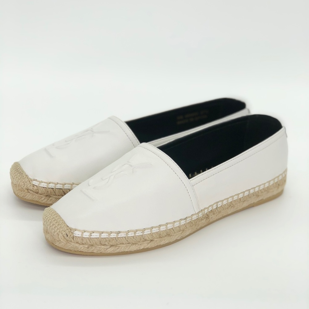 ❌SOLD❌SAINT LAURENT Logo Embossed Espadrille Flats